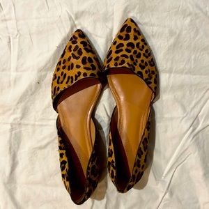 Gorgeous leopard skin J Crew flats